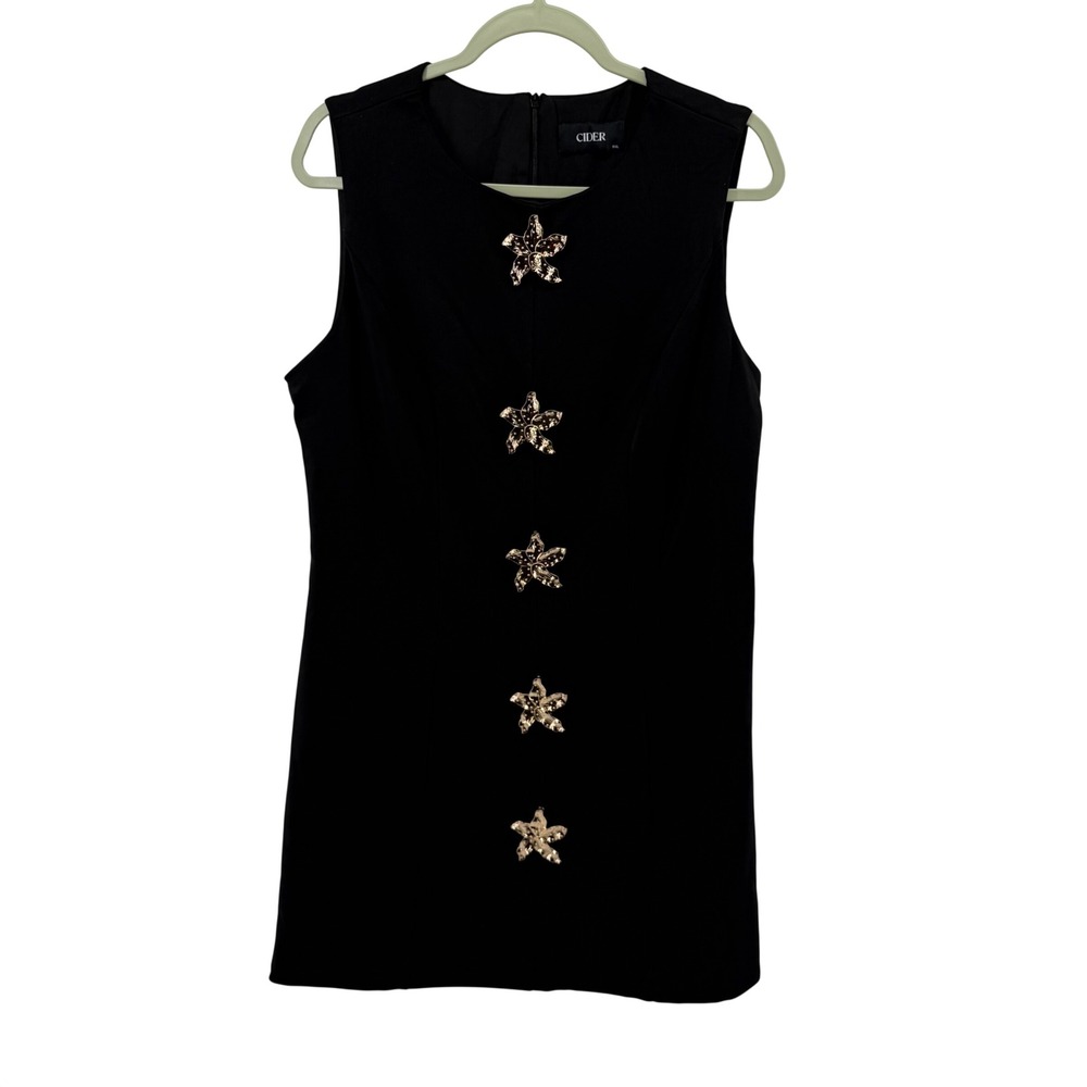 Cider Women's Size 0XL Dress Back Sleeveless Kentucky Derby Starfish Beach Vaca - Picture 1 of 9